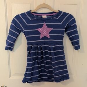 Circo Purple Striped Dress With Star